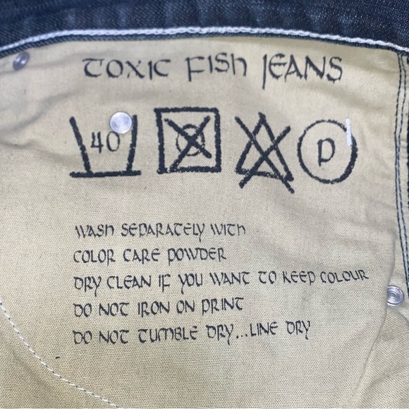 Vintage Mens hope & glory toxic fish jeans - Picture 5 of 13